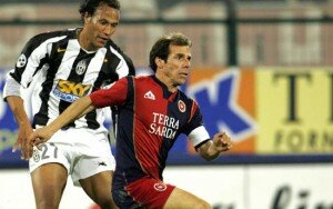 Gianfranco Zola nell'ultima stagione da giocatore