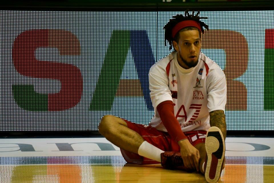 Daniel Hackett in campo a Sassari (foto: Eleonora Secchi - sardegnasport.com)