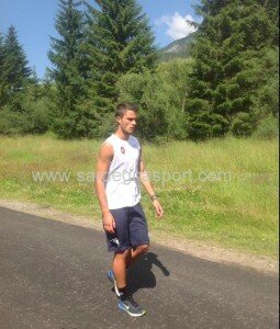 Lorenzo Crisetig nel ritiro di Sappada (foto: SardegnaSport.com)