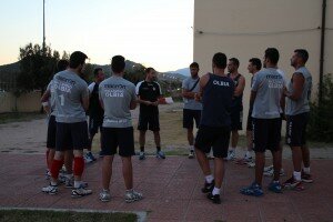 La Pallavolo Olbia in allenamento