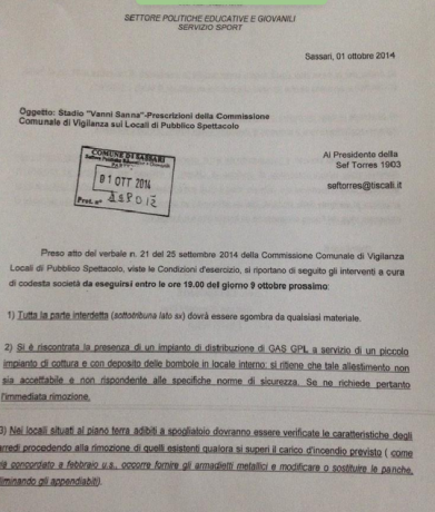 documento vanni sanna torres sassari