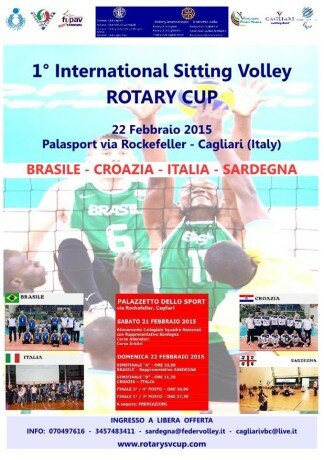 La locandina dell'evento di sitting volley