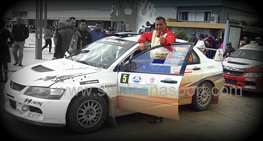 Gianni Manfrinato, secondo al Rally di Cagliari 2015