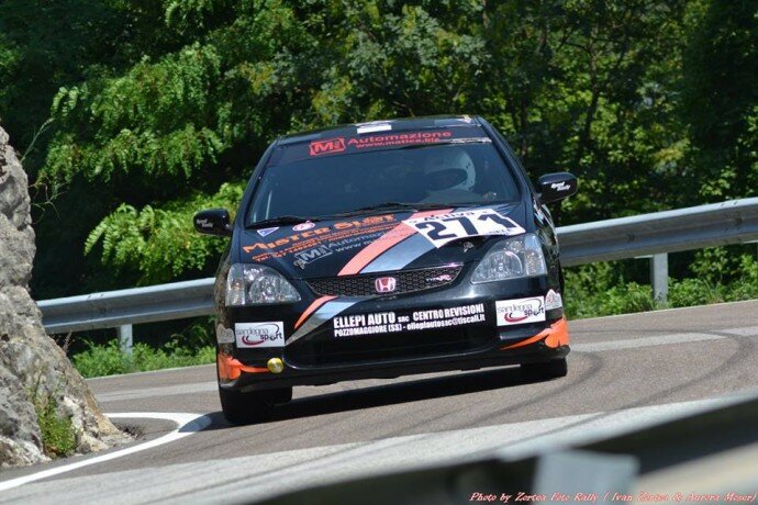 Tonino Cossu impegnato alla Trento-Bondone 2015 (foto Aurora Moser)