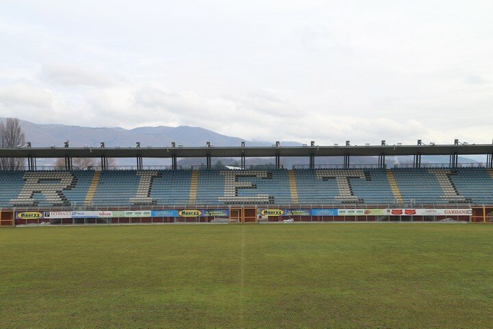 Lo stadio Manlio Scopigno di Rieti