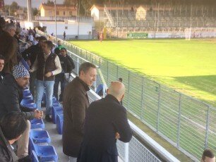 Il nuovo presidente dell'Olbia, Alessandro Marino, prende posto al "Nespoli"