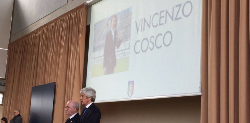 Il momento del ricordo di Vincenzo Cosco