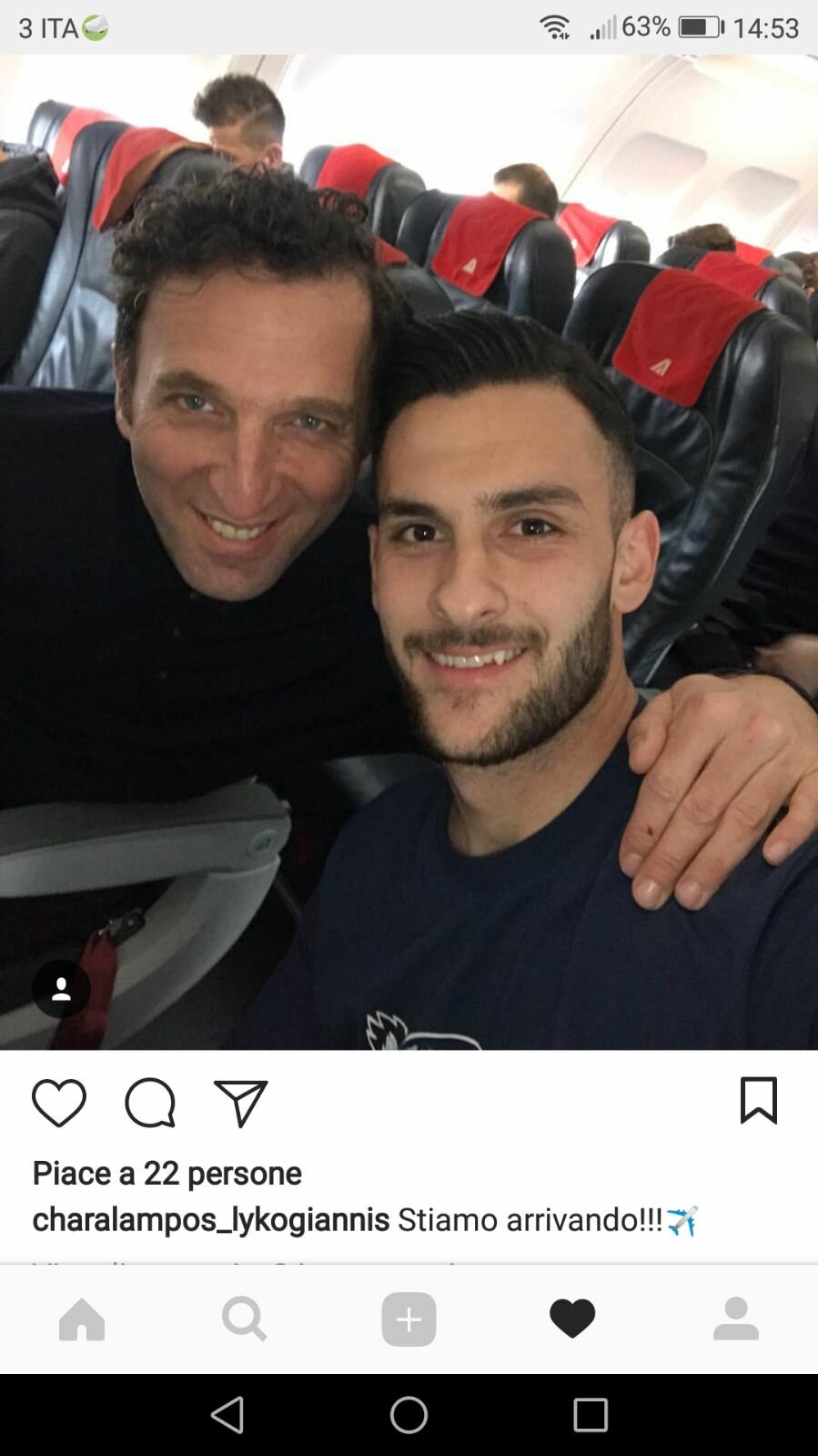 📸 Lykogiannis a Cagliari, arriva con l’ex Torres Karasavvidis!